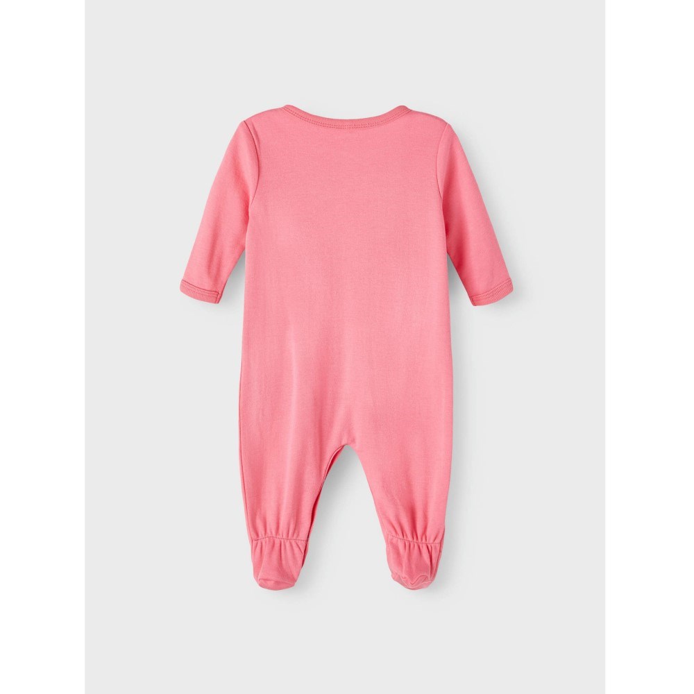 Name It Kız Bebek Organik Penye Patikli Tulum 2'li Set Pembe