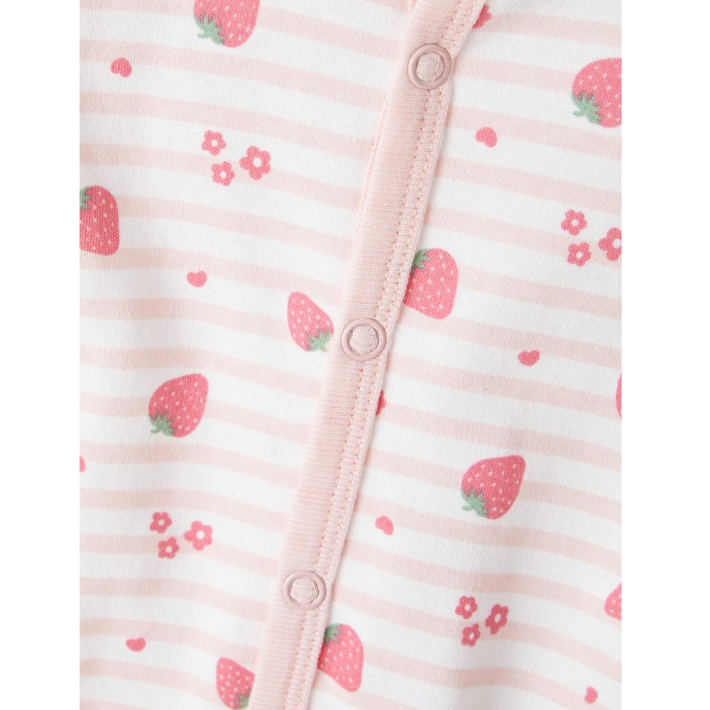 Name It Kız Bebek Organik Penye Patikli Tulum 2'li Set Pembe