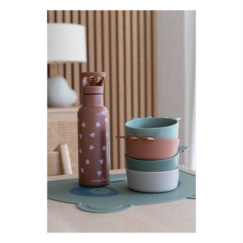 Nuuroo Pipetli Çelik Termos 500 ML- Flower Aop 
