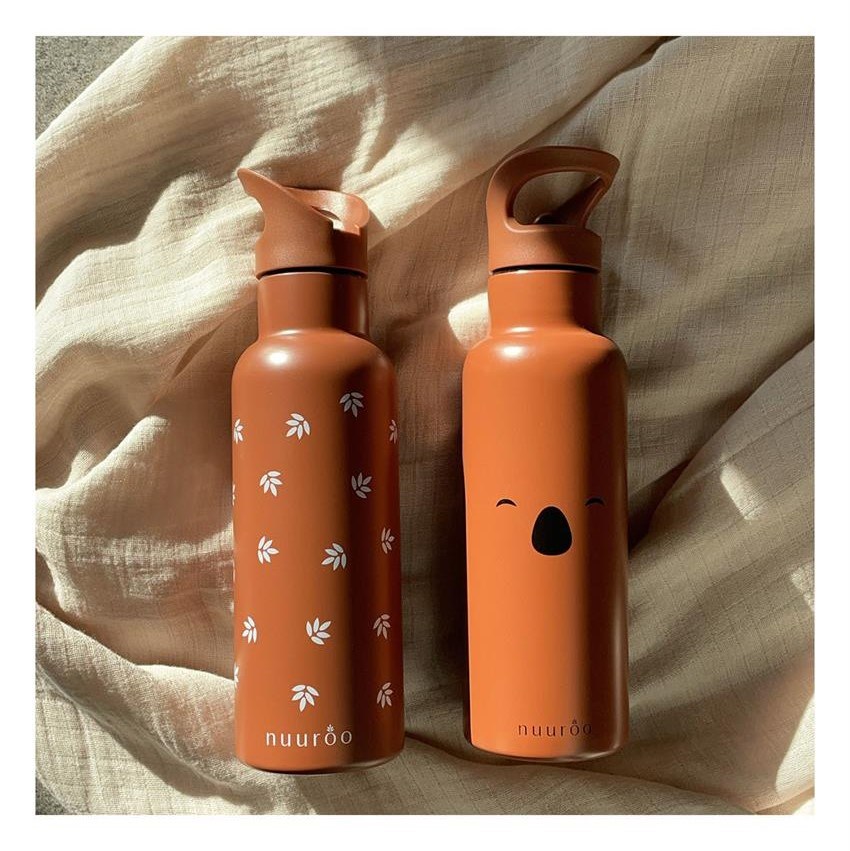 Nuuroo Pipetli Çelik Termos 500 ML-  Koala Caramel Cafe 