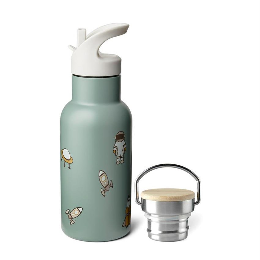 Nuuroo Pipetli Çelik Termos 350 ML- Light Green Space 