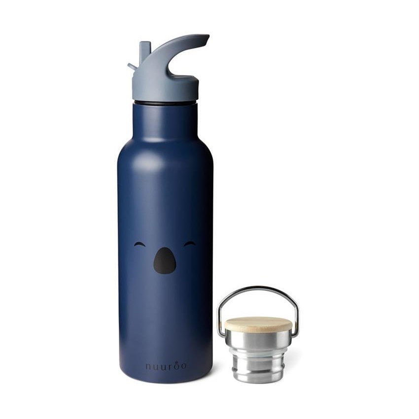 Nuuroo Pipetli Çelik Termos 500 ML-  Koala Black Iris 