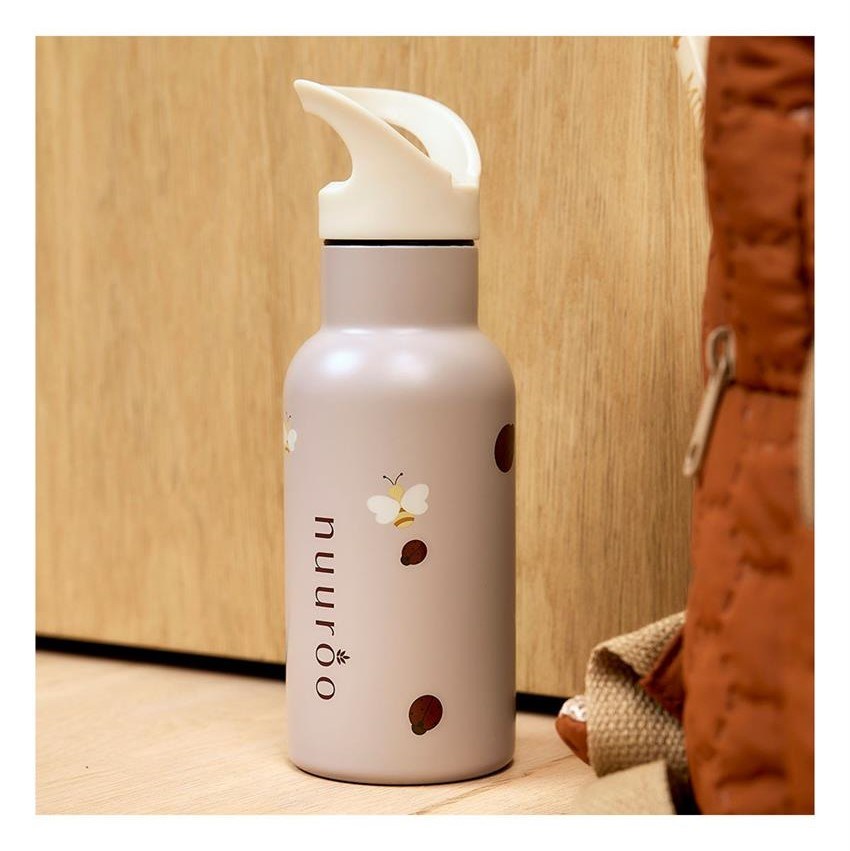 Nuuroo Pipetli Çelik Termos 350 ML- Sand Flower Bee 