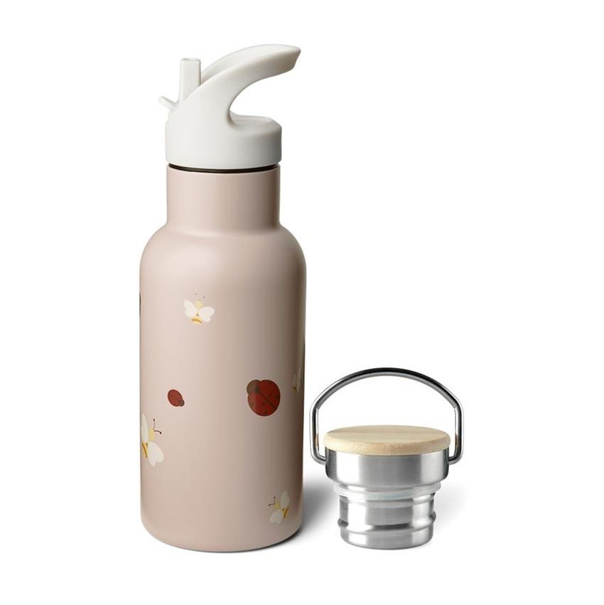 Nuuroo Pipetli Çelik Termos 350 ML- Sand Flower Bee 