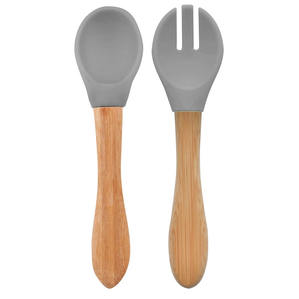 OiOi Mama Kaşığı Çatal Powder Grey 