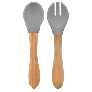 OiOi Mama Kaşığı Çatal Powder Grey
