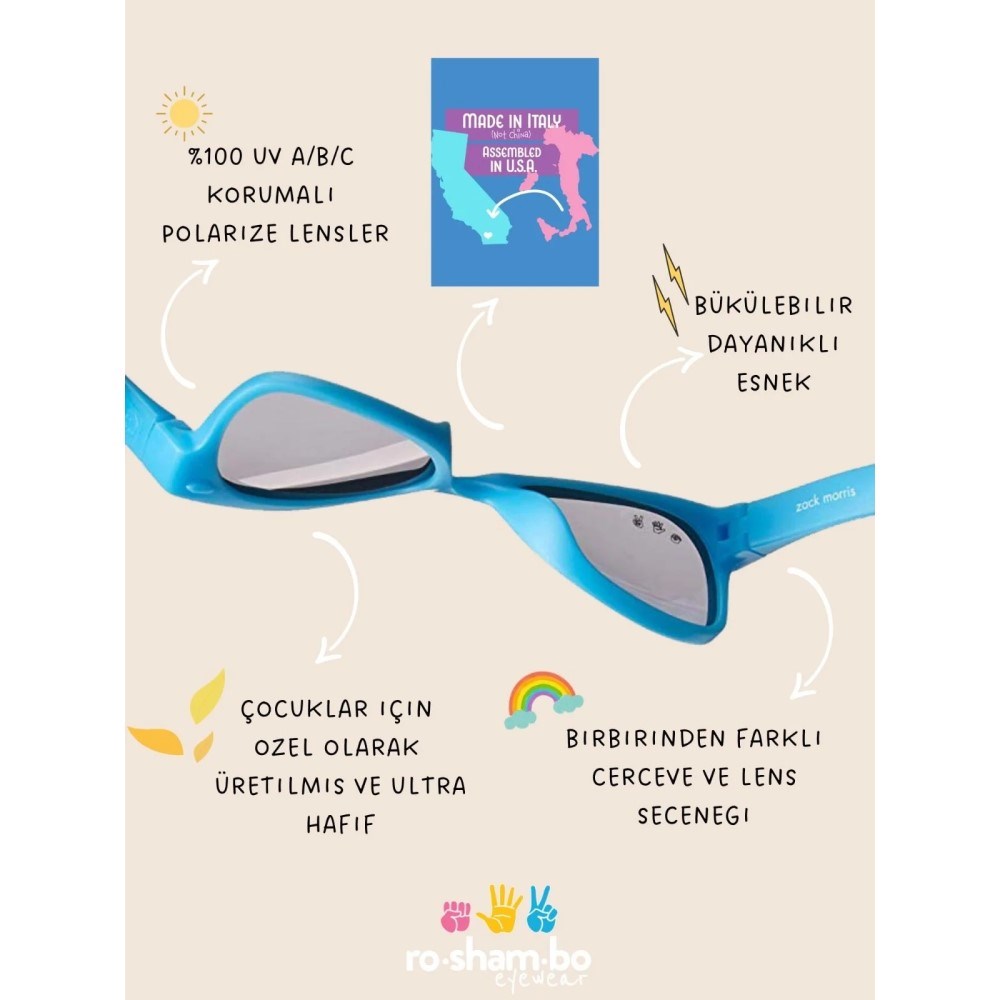 Ro-Sham-Bo Çocuk Güneş Gözlüğü 5+ Yaş Mcfly Lens 