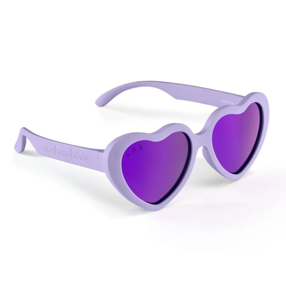 Ro-Sham-Bo Çocuk Güneş Gözlüğü 5+ Yaş Heart Model Lila Mor Lens 