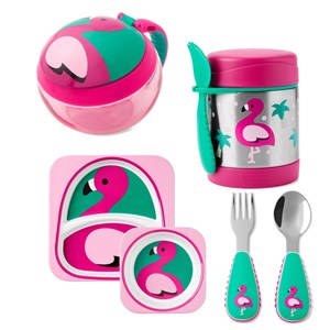 Skip Hop Zoo Beslenme Seti- Flamingo