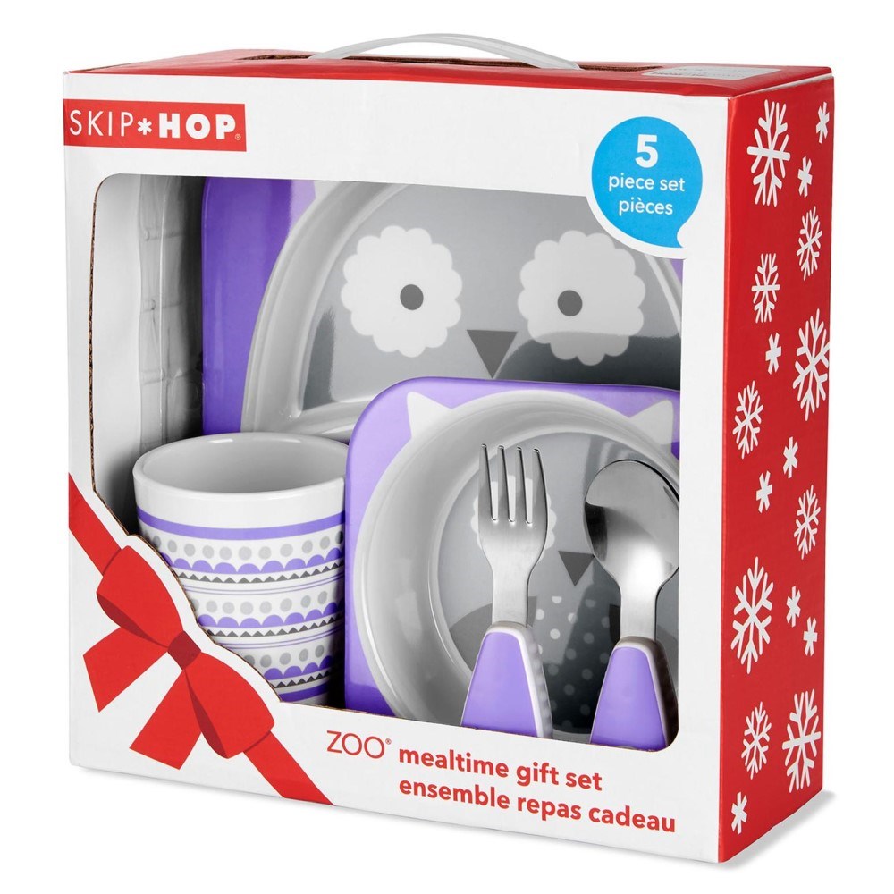 Skip Hop Zoo Tabak Kase Çatal Kaşık Seti Baykuş 