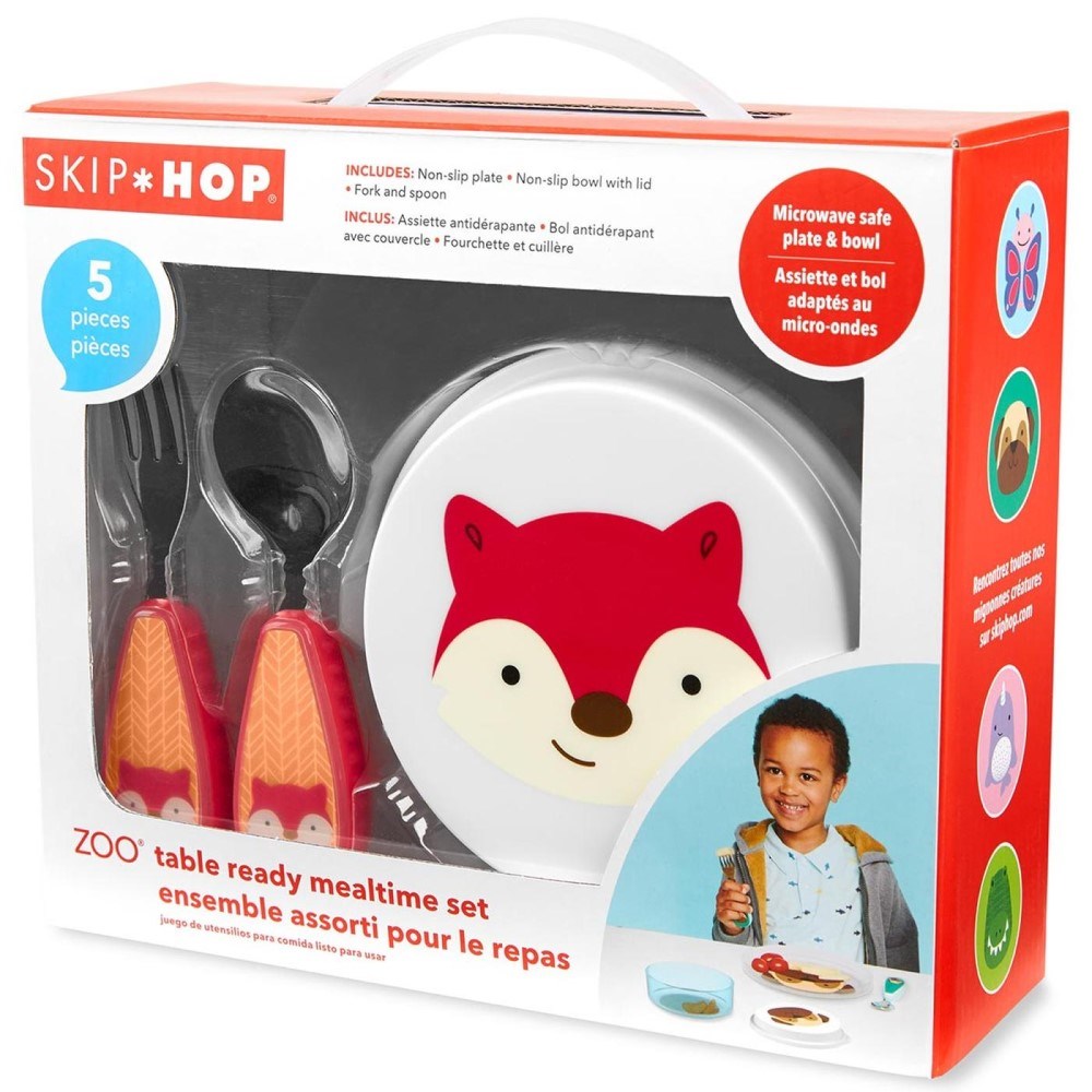 Skip Hop Zoo Tabak Kase Çatal Kaşık Seti Tilki 