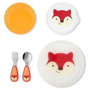 Skip Hop Zoo Tabak Kase Çatal Kaşık Seti Tilki