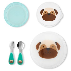 Skip Hop Zoo Tabak Kase Çatal Kaşık Seti Pug