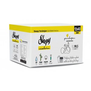 Sleepy Natural Yenidoğan Islak Mendil 12x40