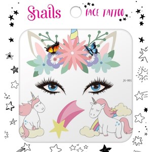 Snails Yüz Dövmesi – Unicorn Star
