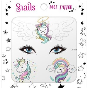 Snails Yüz Dövmesi - Unicorn Crown