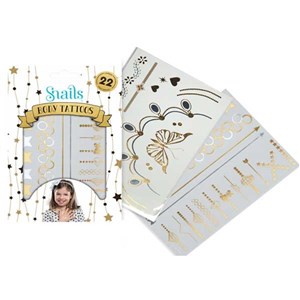 Snails Vücut Dövmesi Büyük Paket - Metallic