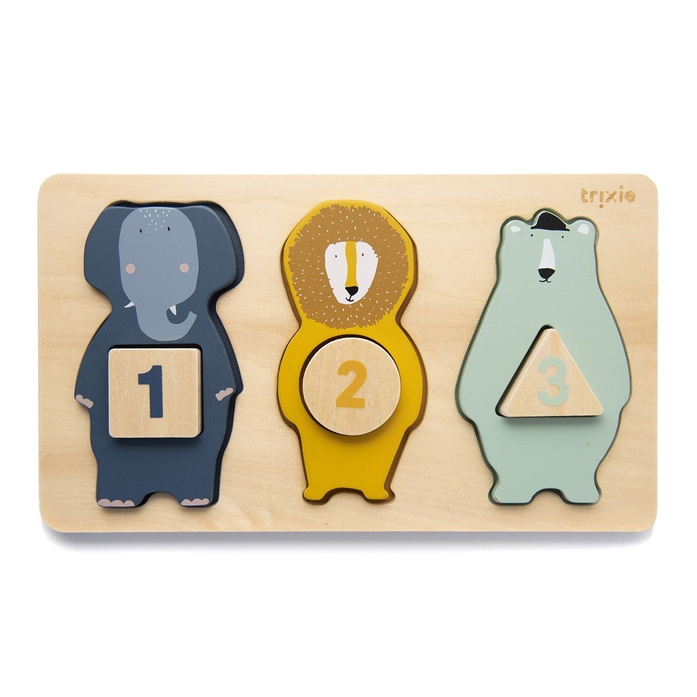 Trıxie Ahşap Eğitici Puzzle 