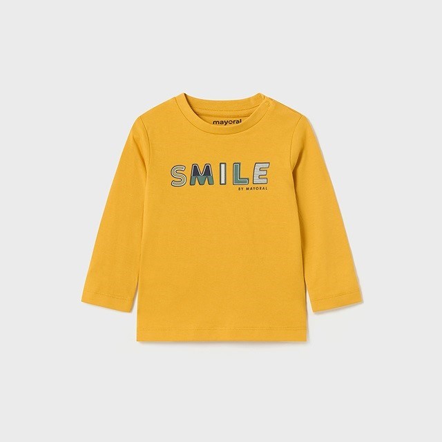Mayoral Kışlık Erkek Bebek Uzun Kol T-shirt Sarı