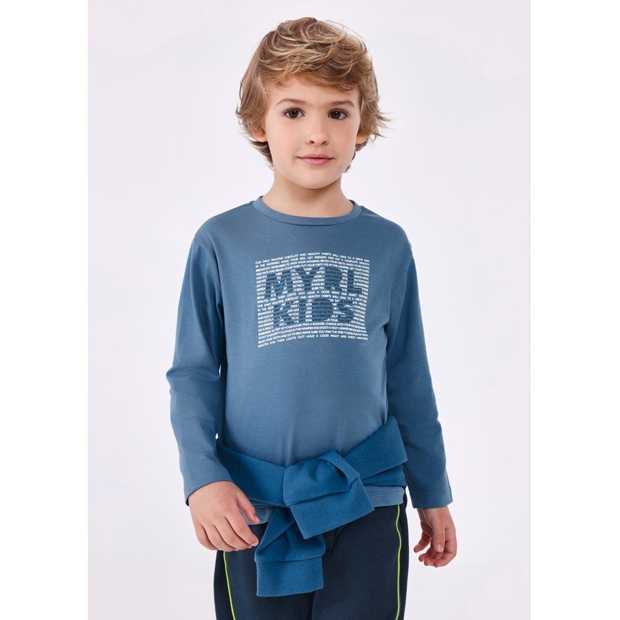 Mayoral Kışlık Erkek Basic Uzun Kol T-shirt Mavi