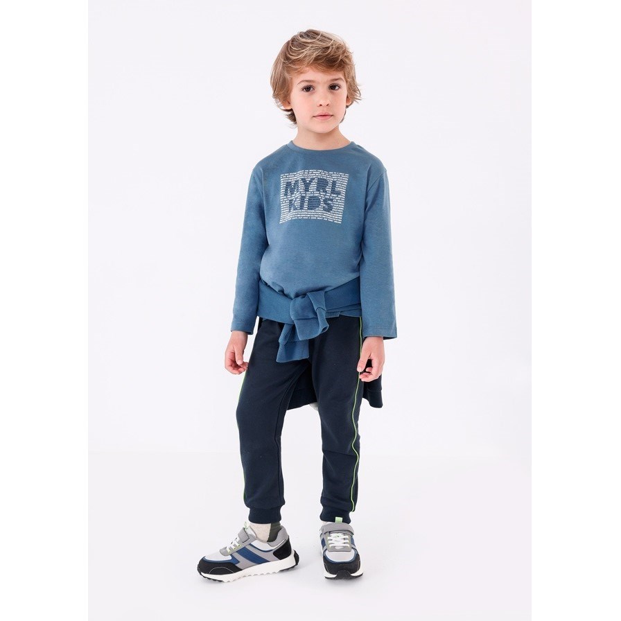 Mayoral Kışlık Erkek Basic Uzun Kol T-shirt Mavi