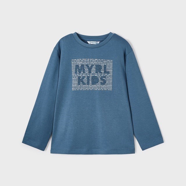Mayoral Kışlık Erkek Basic Uzun Kol T-shirt Mavi
