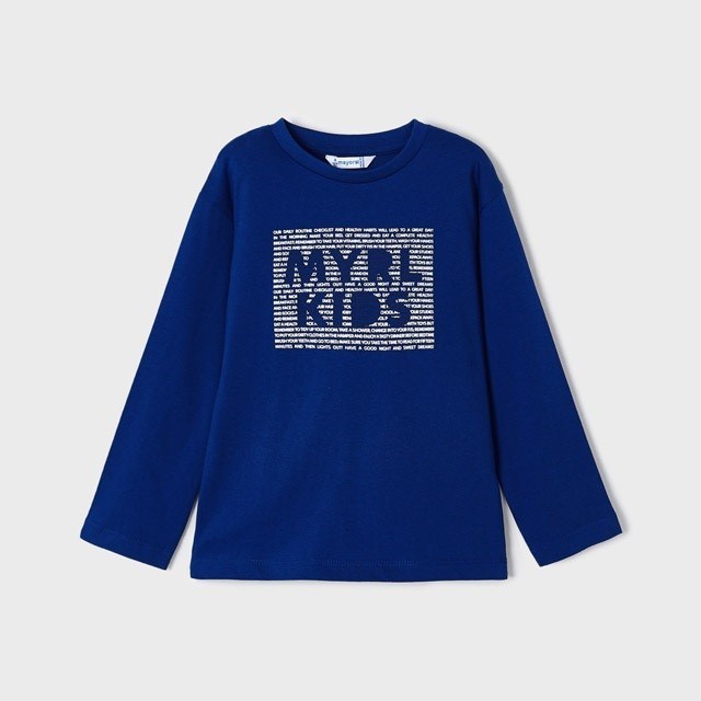 Mayoral Kışlık Erkek Basic Uzun Kol T-shirt Mavi