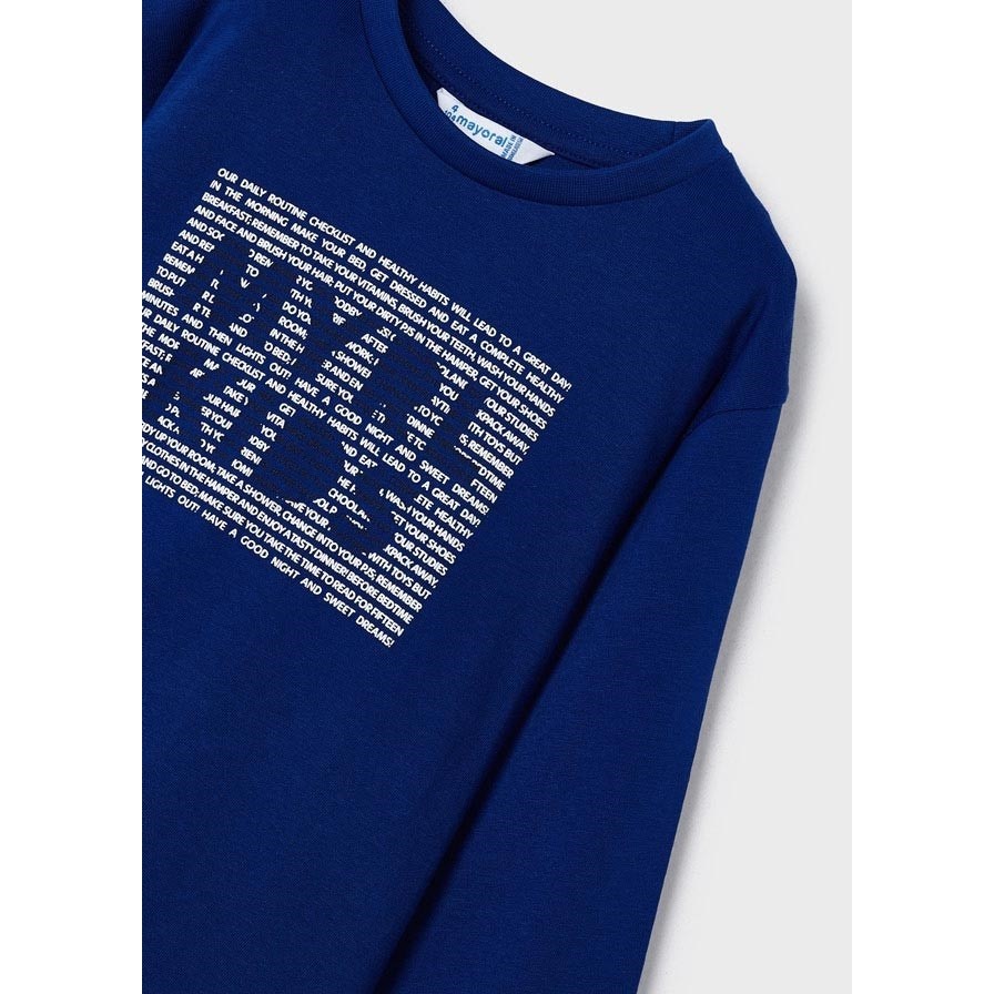 Mayoral Kışlık Erkek Basic Uzun Kol T-shirt Mavi