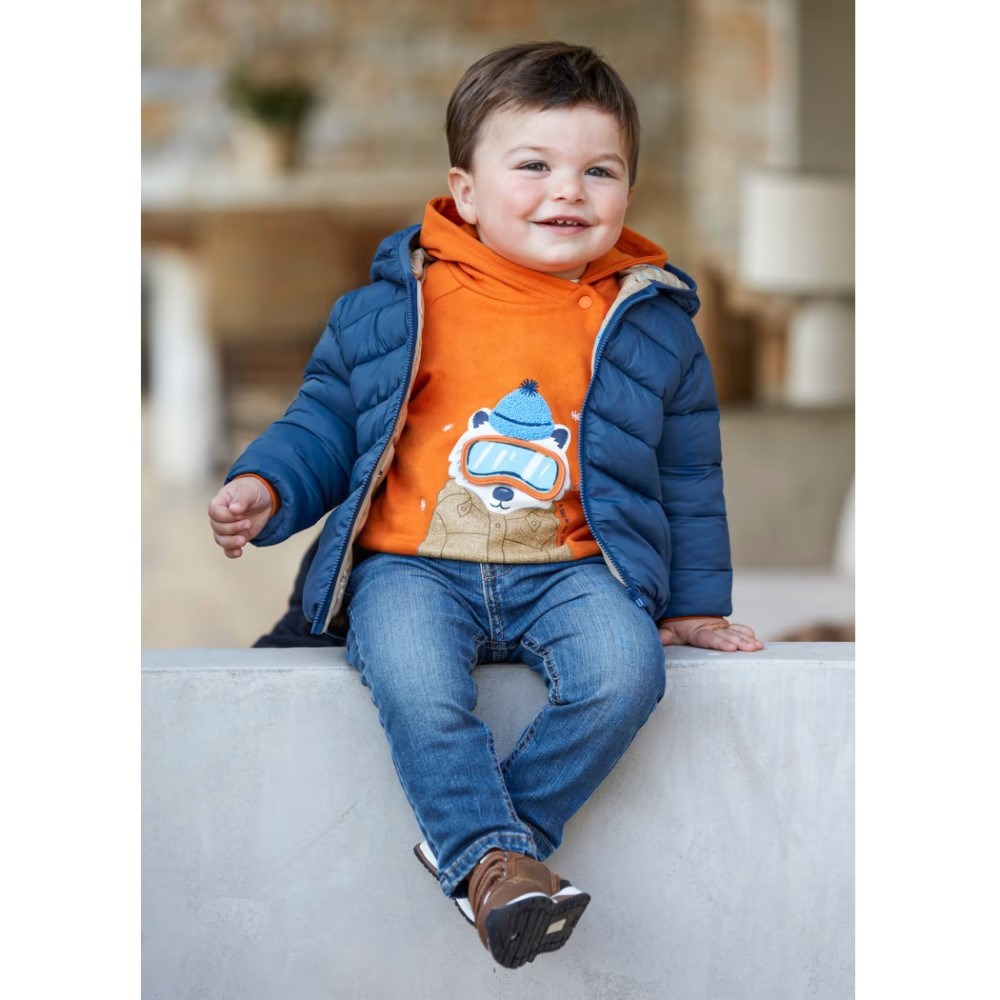 Mayoral Kışlık Erkek Bebek SlimFit Denim Pantolon Mavi