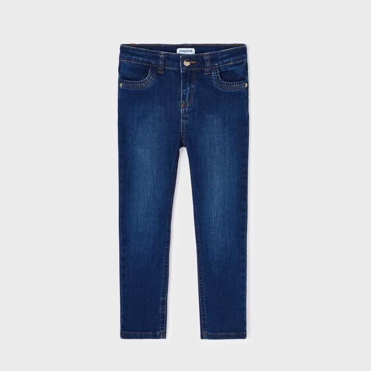 Mayoral Kışlık Kız Denim Pantolon Mavi