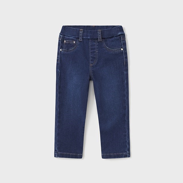 Mayoral Kışlık Kız Bebek Denim Pantolon Koyu Mavi