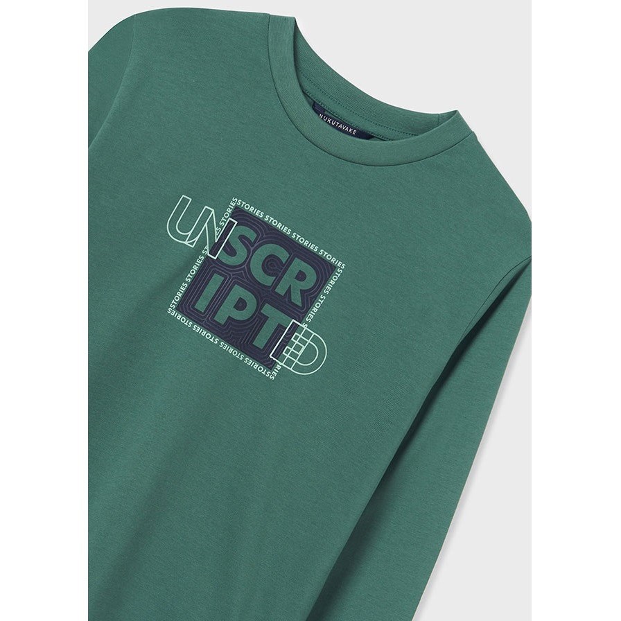 Mayoral Kışlık Erkek Uzun Kol Basic T-shirt Yeşil