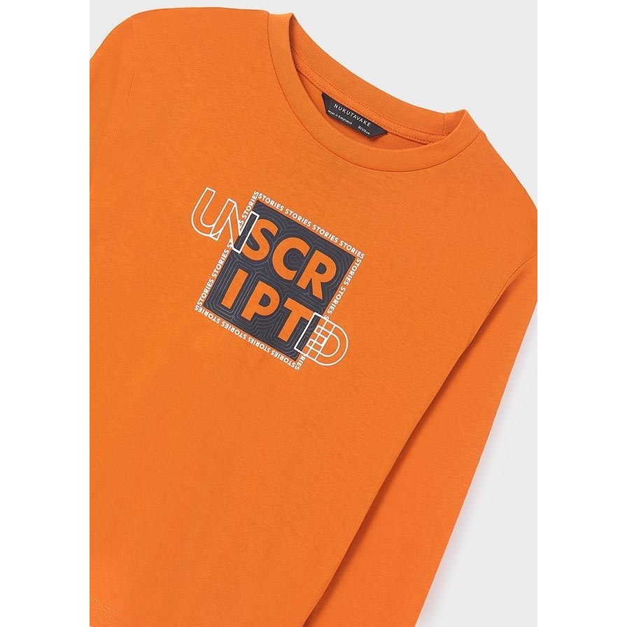 Mayoral Kışlık Erkek Uzun Kol Basic T-shirt Turuncu