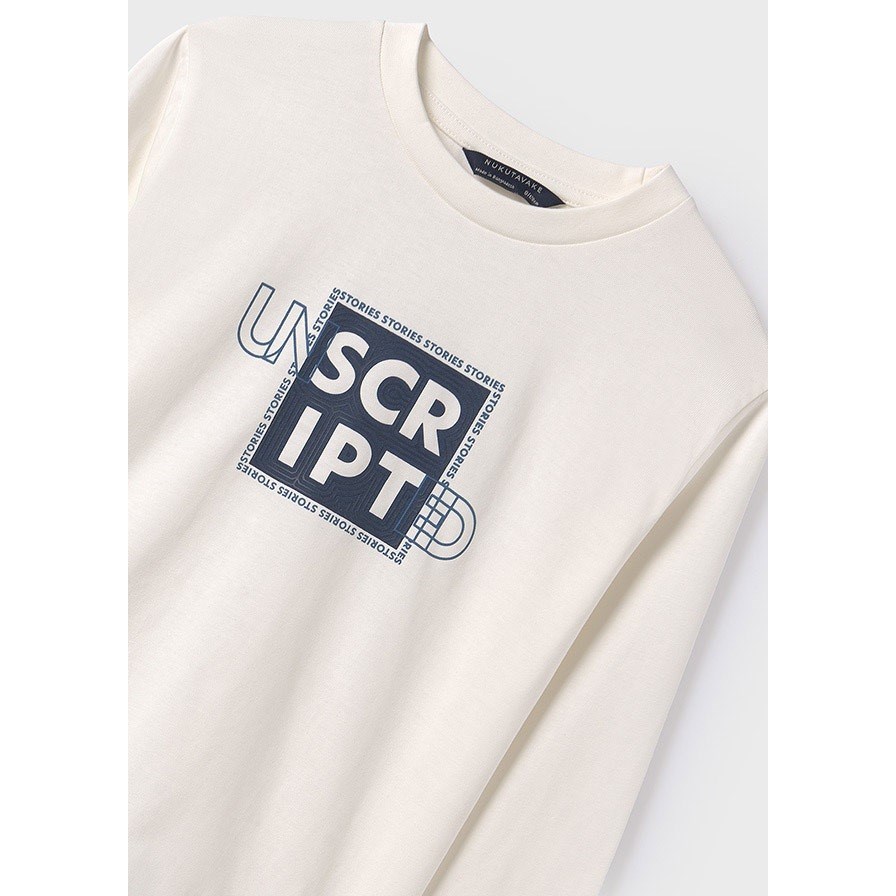 Mayoral Kışlık Erkek Uzun Kol Basic T-shirt Beyaz