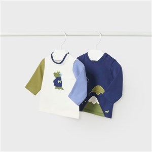 Mayoral Kışlık Erkek Bebek Uzun Kol T-shirt 2'li Set
