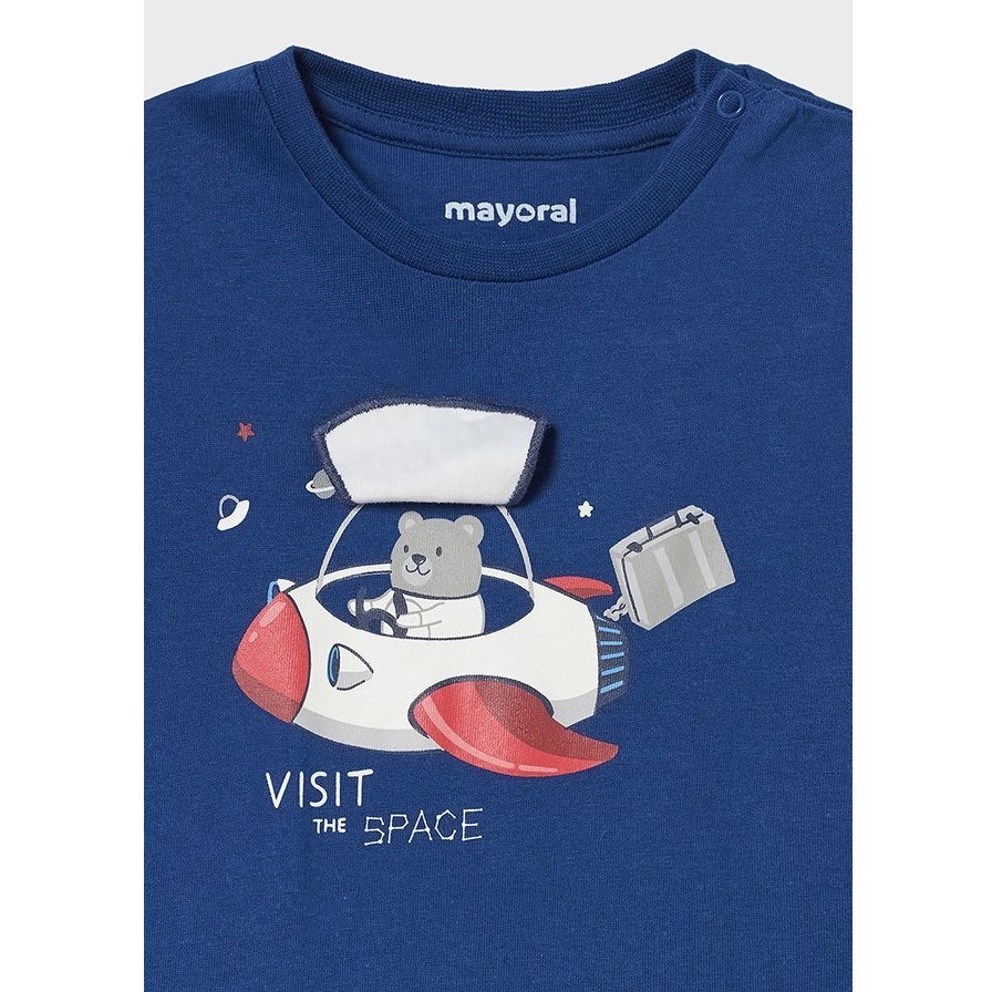 Mayoral Kışlık Erkek Bebek Uzun Kol T-shirt Mavi