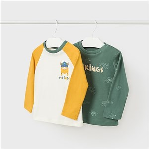 Mayoral Kışlık Erkek Bebek Uzun Kol T-shirt 2'li Set