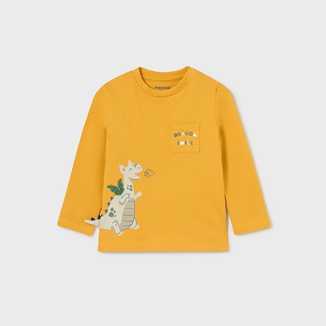 Mayoral Kışlık Erkek Bebek Uzun Kol T-shirt Sarı