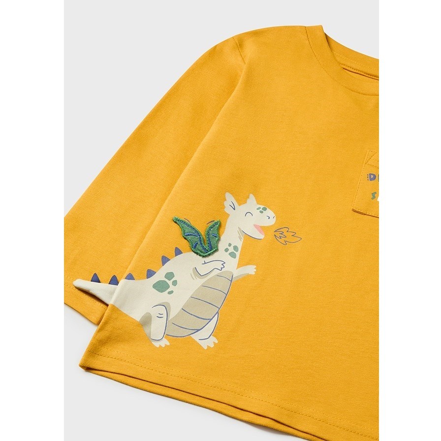 Mayoral Kışlık Erkek Bebek Uzun Kol T-shirt Sarı