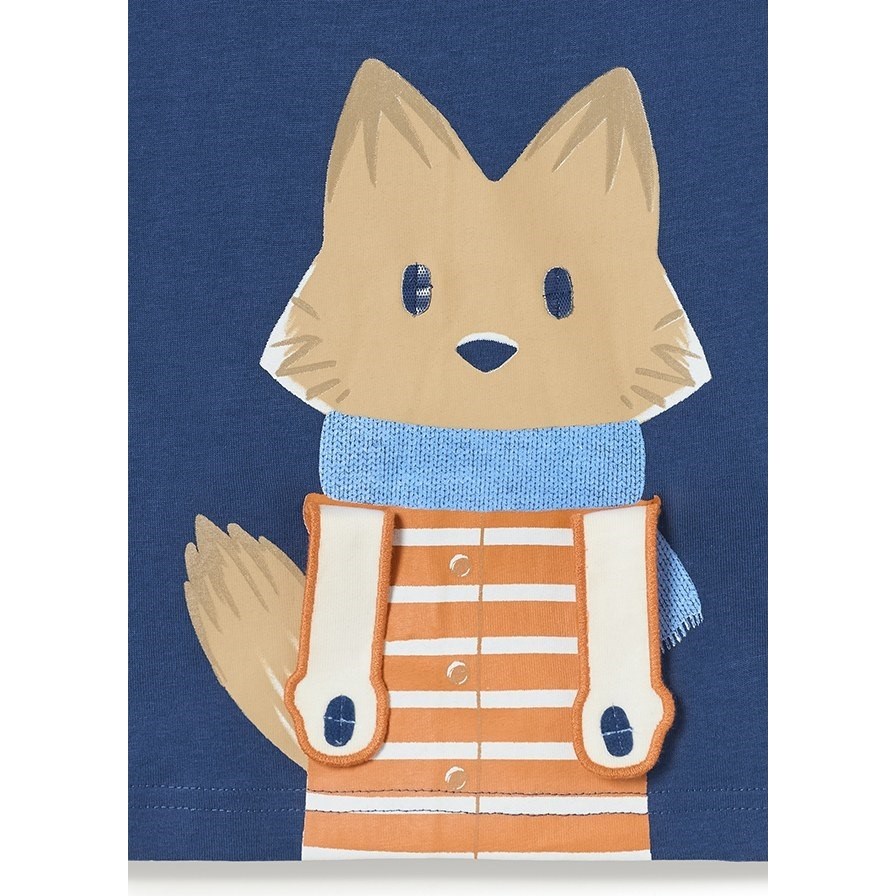 Mayoral Kışlık Erkek Bebek Uzun Kol T-shirt Koyu Mavi