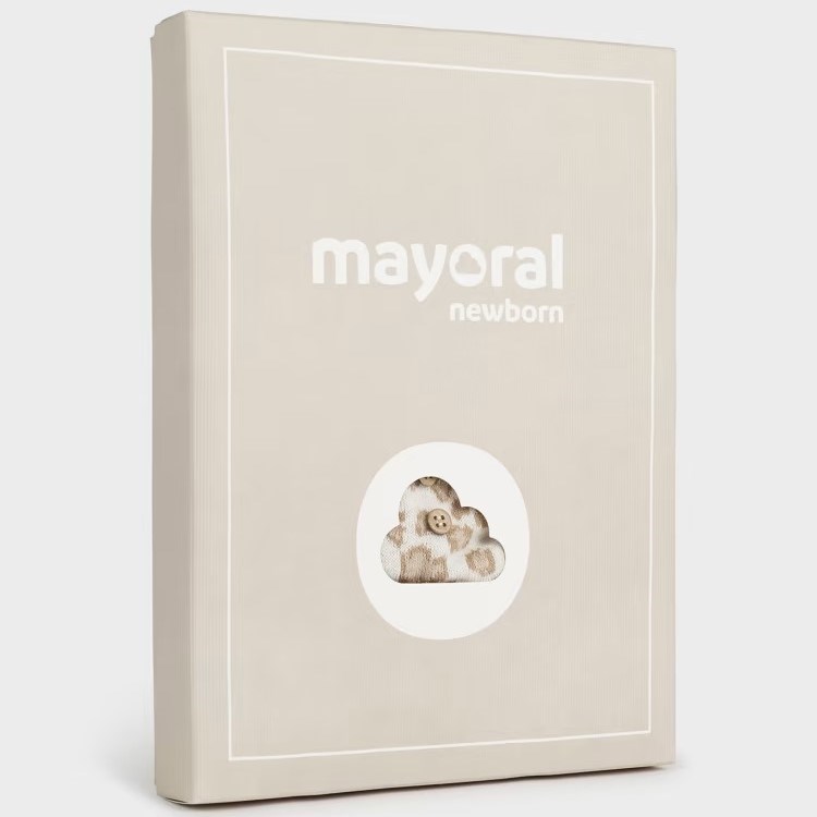 Mayoral Kışlık Kız Bebek Kazak Şort Külotlu Çorap Set Krem