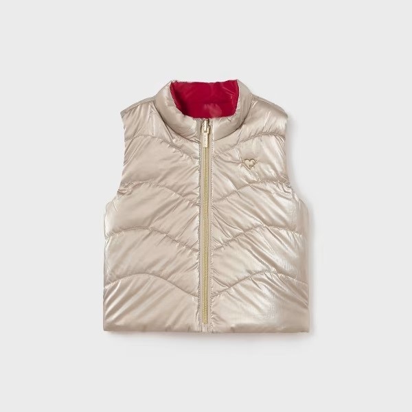 Mayoral Kışlık Kız Bebek Çift Taraflı Anorak Yelek Kırmızı