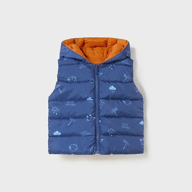 Mayoral Kışlık Erkek Bebek Çift Taraflı Anorak Yelek Turuncu