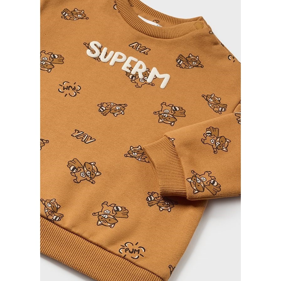 Mayoral Kışlık Erkek Bebek S-shirt Kahverengi 