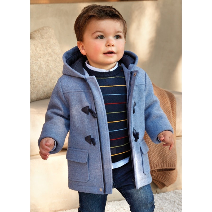 Mayoral Kışlık Erkek Bebek Trench Style Kaban Mavi