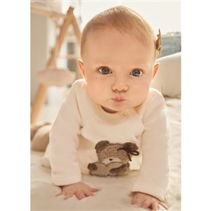 Mayoral Kışlık Kız Bebek Kadife Bluz Patikli Pantolon Set
