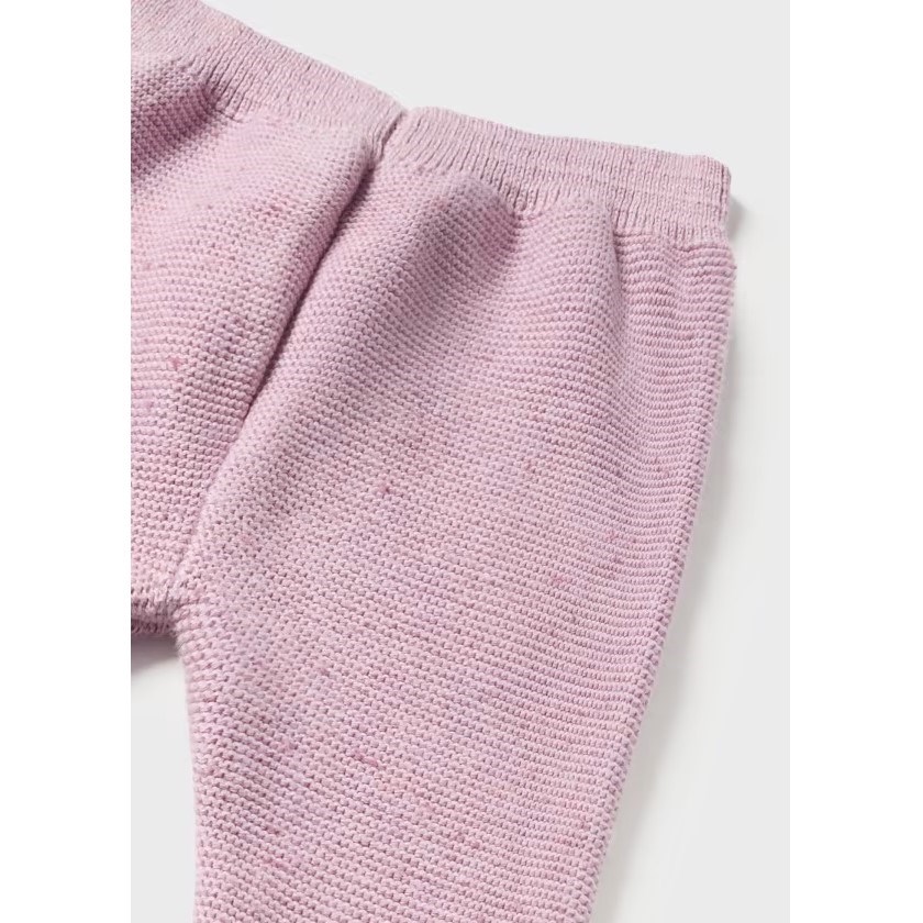 Mayoral Kışlık Kız Bebek Örme Bluz Patikli Pantolon 3'lü Set Mor