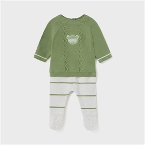 Mayoral Kışlık Erkek Bebek Örme Bluz Patikli Pantolon Set