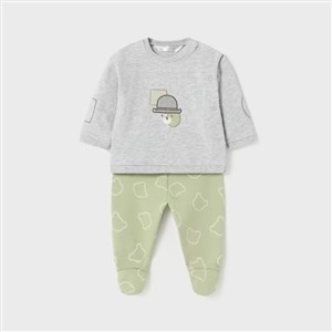Mayoral Kışlık Erkek Bebek Bluz Patikli Pantolon Set