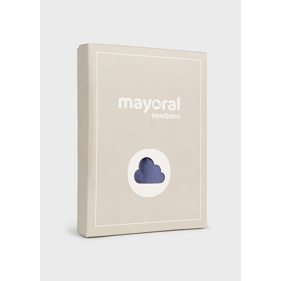 Mayoral Kışlık Erkek Bebek Örme Bluz Ceket Pantolon Set Mavi